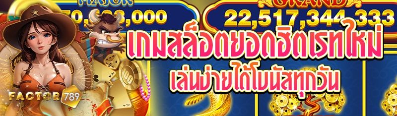 เกมสล็อตยอดฮิตเรทใหม่ เล่นง่ายได้โบนัสทุกวัน